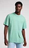 Miniatyrbild 3 av 8: Lee LOGO LOOSE T-SHIRT MYCKET LOOSE GRÖN BOMULLST-SHIRT LOGO M