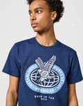 Pikkukuva 7 / 8: Wrangler AMERICANA T-paita Laivastonsininen Laivastonsininen Puuvillainen T-paita Kuviollinen XL