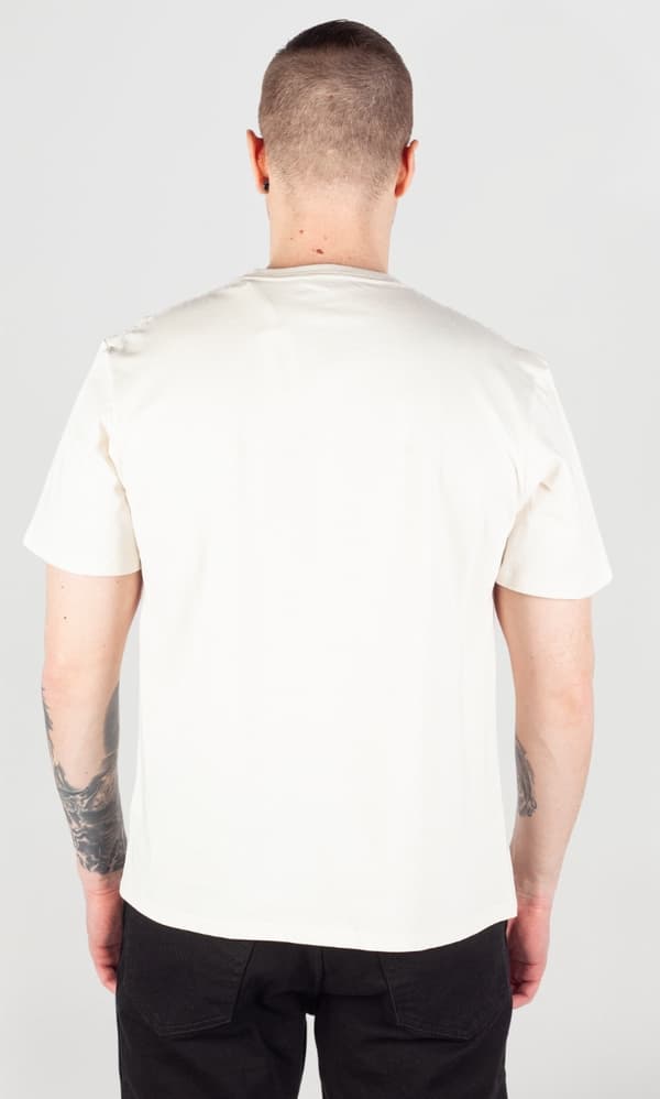 Wrangler AMERICANA T-SHIRT Vintage VIT T-SHIRT MED BOMULLST-SHIRT MED MÖNSTER