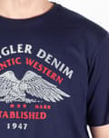 Pikkukuva 5 / 6: Wrangler AMERICANA T-PAITA LAIVASTI PUUVILLAINEN T-PAITA KUVIOLLA XXL