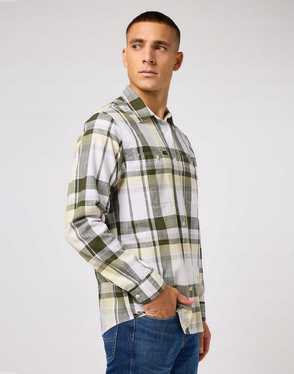 Lee WORKER SHIRT Big Kale Plaid VÄRSÄ PUUVILLARUUTUINEN RELAXED M