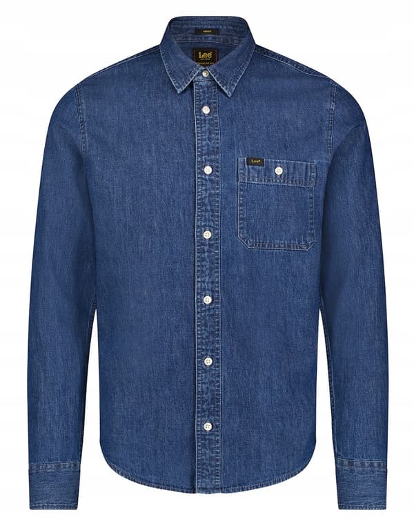 Lee FRITIDSSKJORTA Heirloom JEANSSKJORTA TUNN MÖRK JEANS NORMAL L