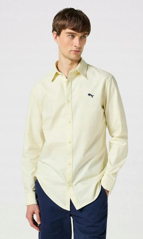 Wrangler OXFORD SKJORTE Gul Oxford BOMULD GUL SKJORTE NORMAL XL
