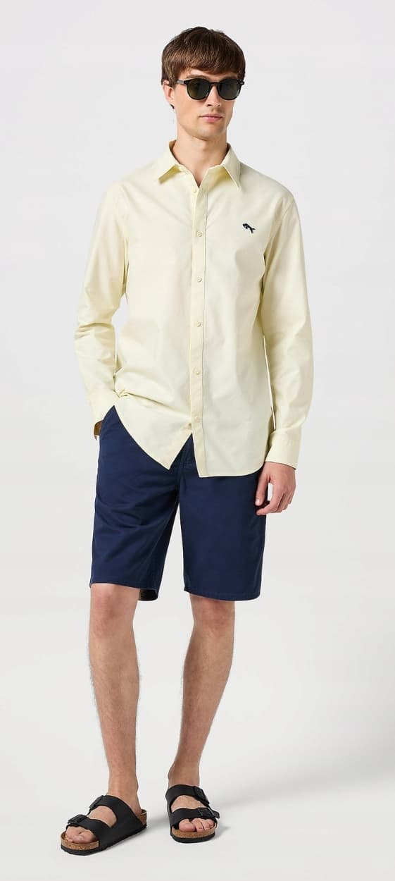 Wrangler OXFORD SKJORTE Gul Oxford BOMULD GUL SKJORTE NORMAL XL