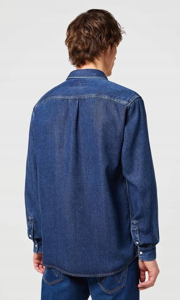Wrangler 1-FICKASKJORTA Dark Stone JEANSKJORTA MÖRK JEANS NORMAL S