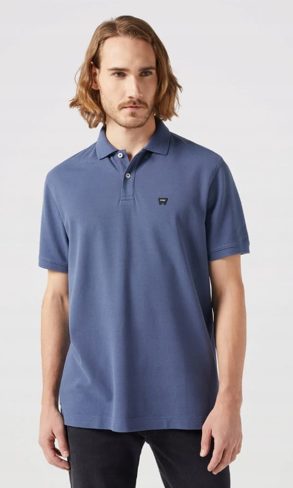 Wrangler SS POLO T-PAITA Vintage Indigo COTTON POLO T-PAITA LOGO REGULAR M