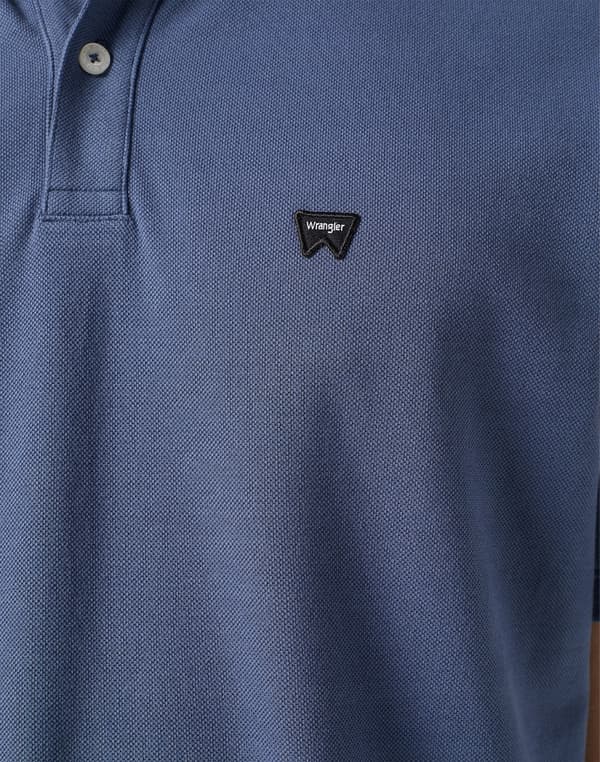 Wrangler SS POLO T-PAITA Vintage Indigo COTTON POLO T-PAITA LOGO REGULAR M