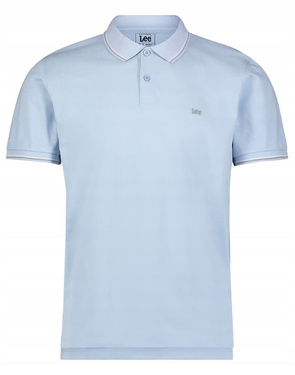 Lee PIQUE POLO -paita, meleeratunsininen, sininen, logolla varustettu puuvillapaita, normaali istuvuus, M