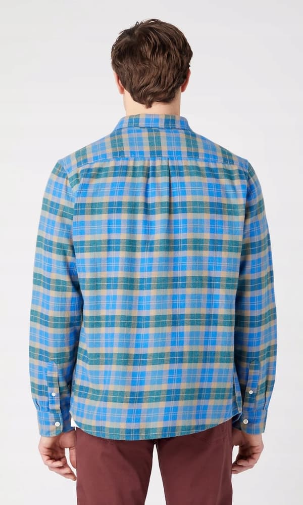 Wrangler 1-FICKASKJORTA Chinchilla RUTIG SKJORTA NORMAL PASSFORM M