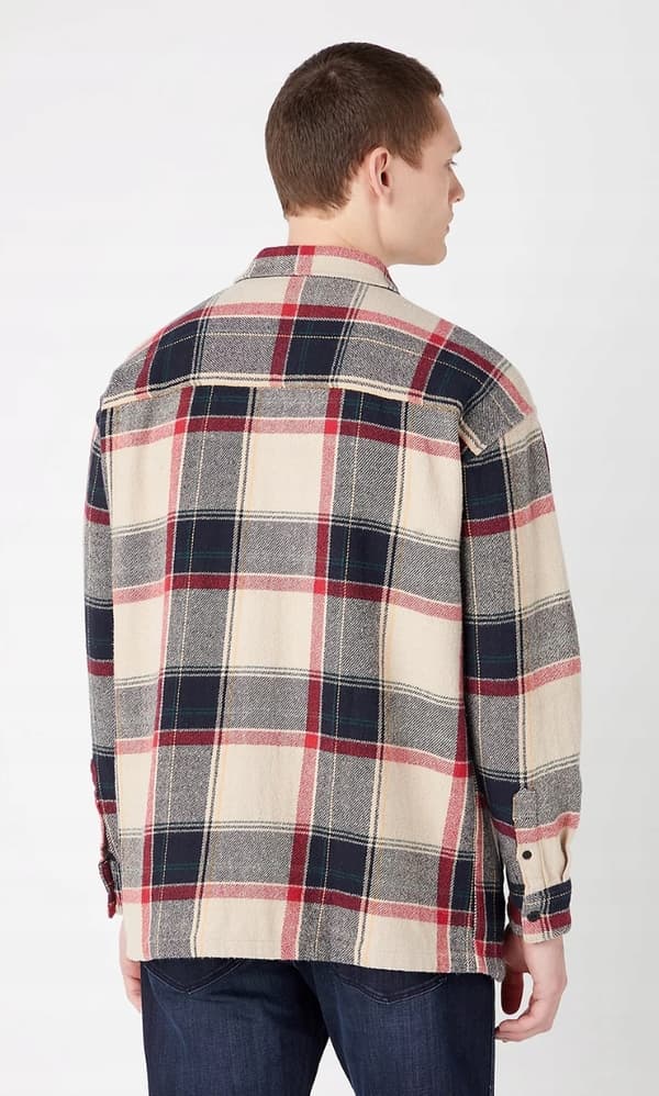 Wrangler PÄÄLLISTAKKI Musta VÄRSÄ PAKSU PAITO KEVYT RUUTUTAKKI XL