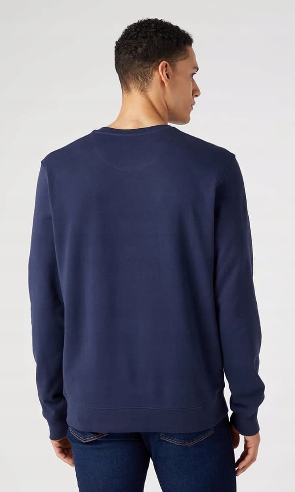 Wrangler SEASONAL CREW Navy NAVY LOGO SWEATSHIRT REGULAR FIT XL