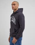 Miniatyrbild 7 av 7: Lee VARSITY HOODIE Tvättad svart LÖS SVART HOODIE MED KÄNGURUHOOD M