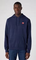Miniatyrbild 3 av 6: Wrangler SIGN OFF HOODIE Marinblå MARINBLÅ HOODIE XL