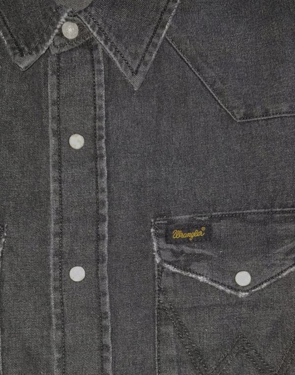 Wrangler HERITAGE -PAITA WashedBlack FARKKUPAITA HARMAA NORMAALI S-KOKO