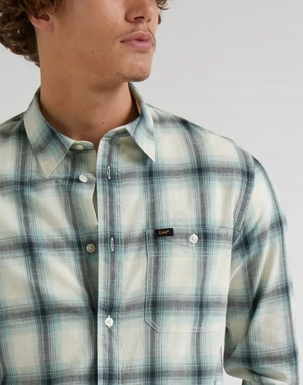 Lee FRITIDSSKJORTE Dusty Jade TERNET SKJORTE REGULAR FIT M