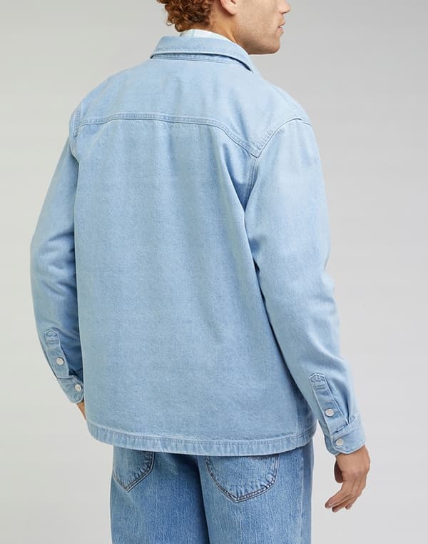 Lee WORKWEAR OVERSHIRT Indigo SKJORTEJAKKE LET DENIM NORMAL PASFORM M
