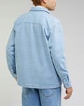 Miniatyrbillede 4 af 7: Lee WORKWEAR OVERSHIRT Indigo SKJORTEJAKKE LET DENIM NORMAL PASFORM M