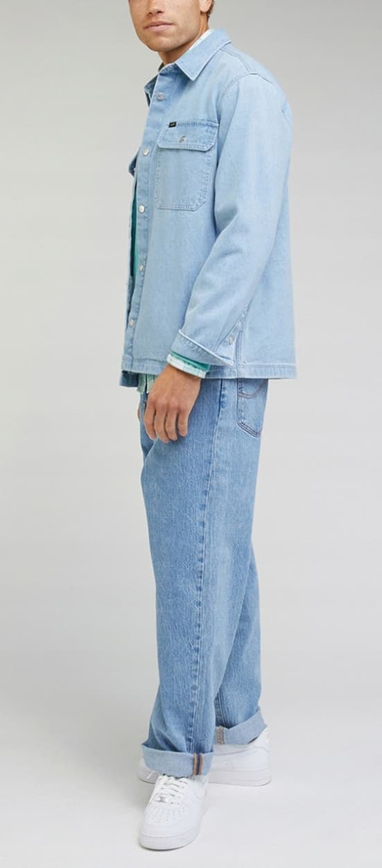 Lee WORKWEAR OVERSHIRT Indigo SKJORTEJAKKE LET DENIM NORMAL PASFORM M