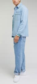 Miniatyrbillede 5 af 7: Lee WORKWEAR OVERSHIRT Indigo SKJORTEJAKKE LET DENIM NORMAL PASFORM M