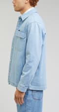 Miniatyrbillede 6 af 7: Lee WORKWEAR OVERSHIRT Indigo SKJORTEJAKKE LET DENIM NORMAL PASFORM M
