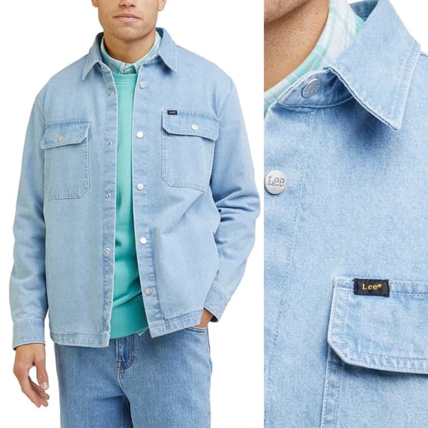 Lee WORKWEAR OVERSHIRT Indigo SKJORTEJAKKE LET DENIM NORMAL PASFORM M