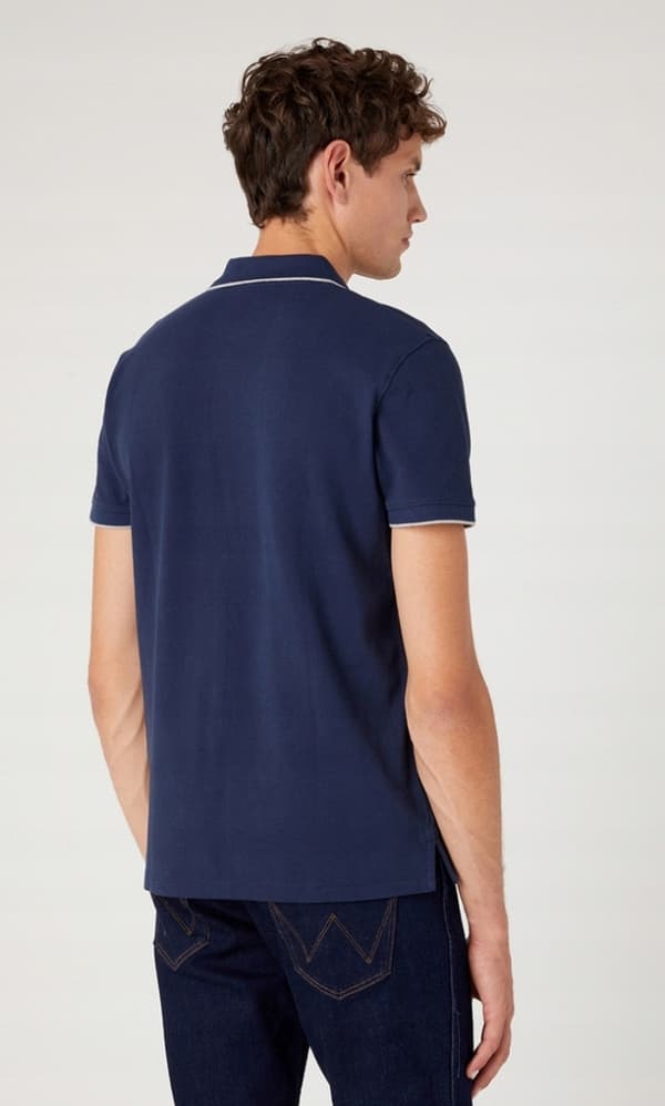 Wrangler poolopaita laivastonsininen SLIM FIT -vartalonmyötäinen poolopaita pienellä logolla, laivastonsininen S