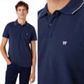 Pikkukuva 1 / 7: Wrangler poolopaita laivastonsininen SLIM FIT -vartalonmyötäinen poolopaita pienellä logolla, laivastonsininen S