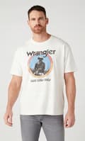 Miniatyrbild 3 av 6: Wrangler AMERICANA T-SHIRT Off White LOOSE VIT T-SHIRT BOMULL XL