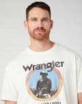 Miniatyrbild 6 av 6: Wrangler AMERICANA T-SHIRT Off White LOOSE VIT T-SHIRT BOMULL XL