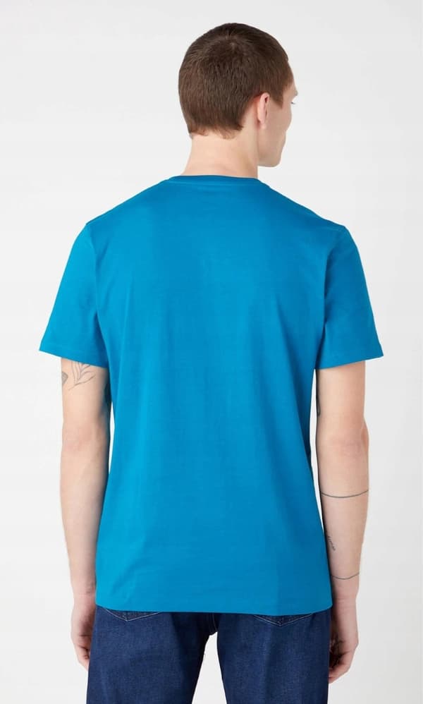 Wrangler GRAPHIC LOGO T-PAITA Ocean Depths PUUVILLAINEN LOGOLLINEN T-PAITA L