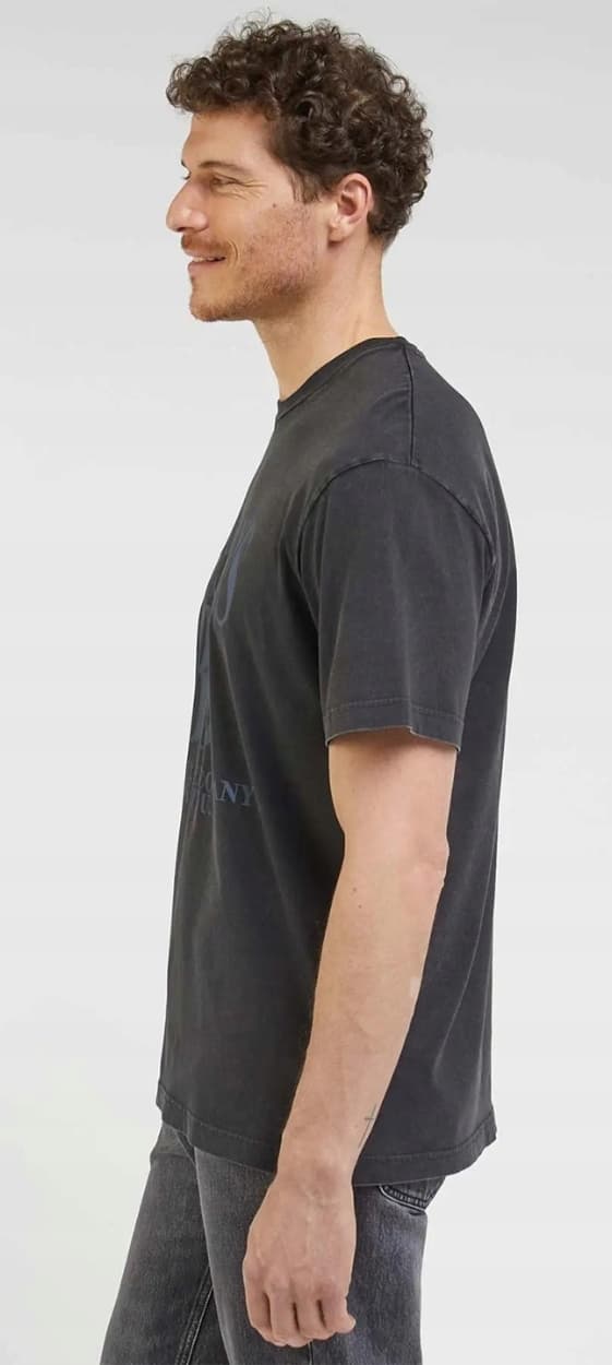 Lee LOOSE T-SHIRT Tvättad svart VERY LOOSE SVART T-SHIRT I BOMULL L