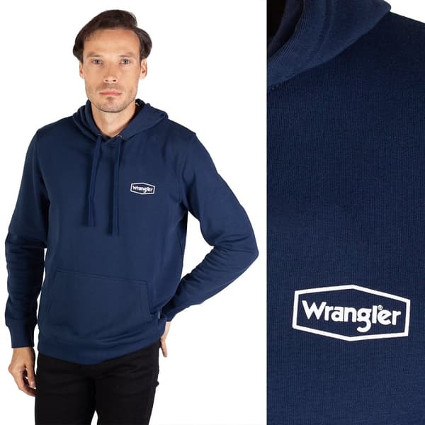 Wrangler HOODIE Marinblå MARINBLÅ HOODIE NORMAL XXL