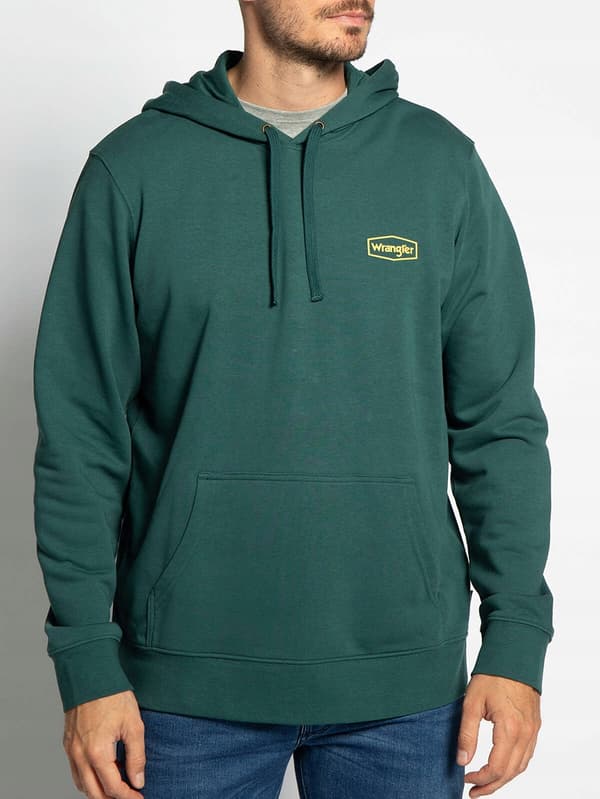 Wrangler Hættetrøje Mørk Matcha Grøn Hættetrøje Regular XXL