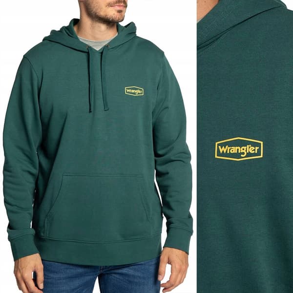 Wrangler Hættetrøje Mørk Matcha Grøn Hættetrøje Regular XXL