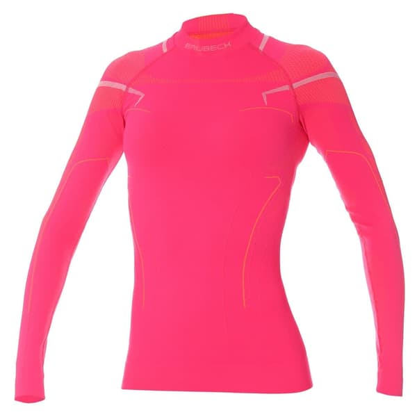 Dam långärmad Tröja Brubeck THERMO Termoaktivtröja Svart-rosa, Fuchsia, Lavendel