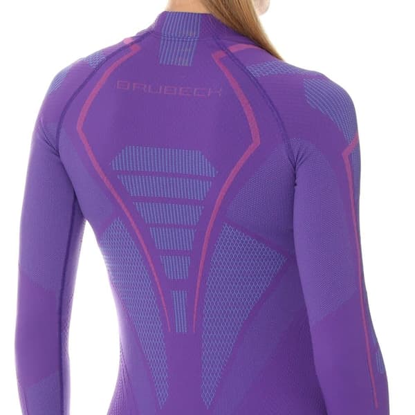 Dam långärmad Tröja Brubeck THERMO Termoaktivtröja Svart-rosa, Fuchsia, Lavendel