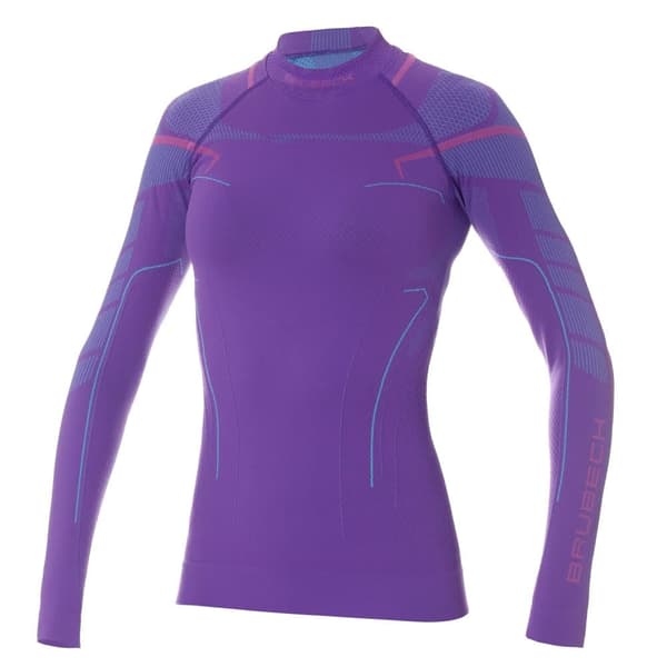 Dam långärmad Tröja Brubeck THERMO Termoaktivtröja Svart-rosa, Fuchsia, Lavendel
