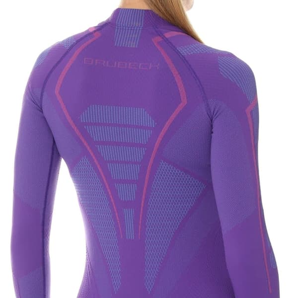 Dam långärmad Tröja Brubeck THERMO Termoaktivtröja Svart-rosa, Fuchsia, Lavendel