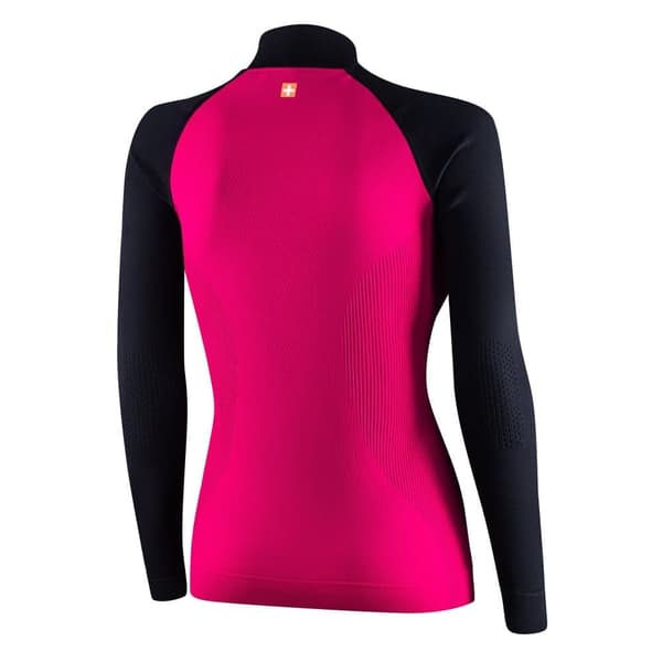 Damtröja med dragkedja Brubeck Athletic Termoaktiv Fuchsia-svart, Ljung-plommon, Svart, Olika Storlekar