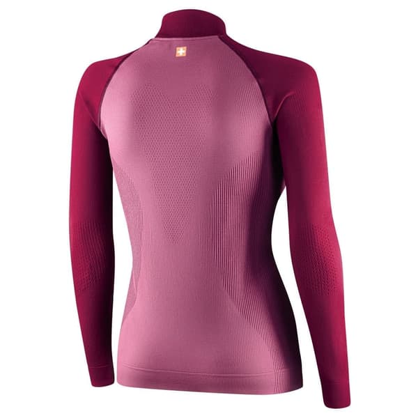 Damtröja med dragkedja Brubeck Athletic Termoaktiv Fuchsia-svart, Ljung-plommon, Svart, Olika Storlekar