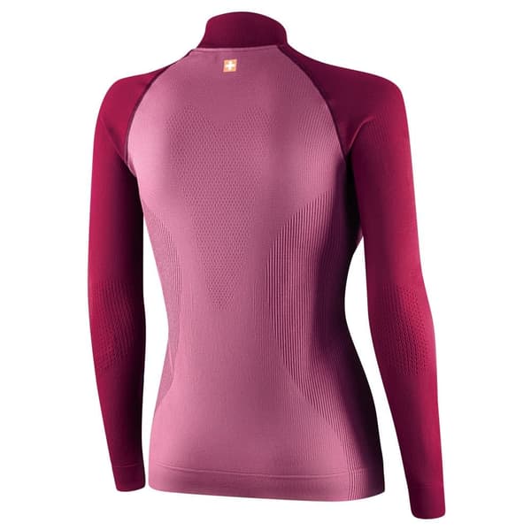 Damtröja med dragkedja Brubeck Athletic Termoaktiv Fuchsia-svart, Ljung-plommon, Svart