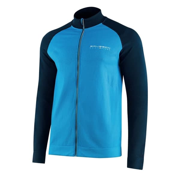 Termisk tröja för män Brubeck ATHLETIC Blå-denim, Mörkblå-marinblå, Svart