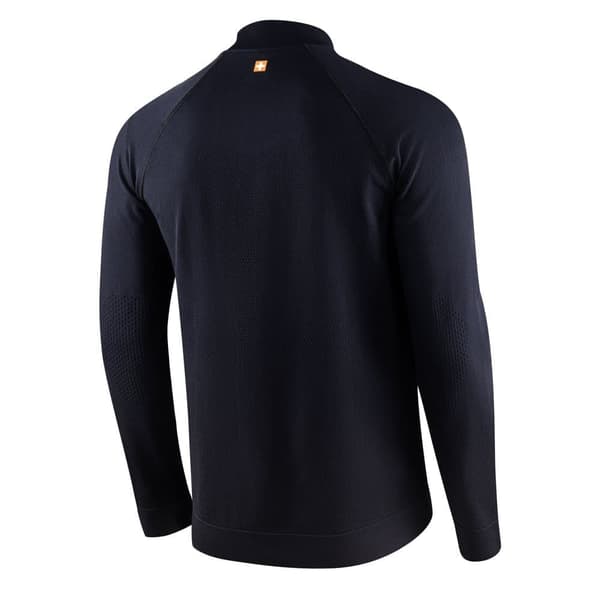 Termisk tröja för män Brubeck ATHLETIC Blå-denim, Mörkblå-marinblå, Svart