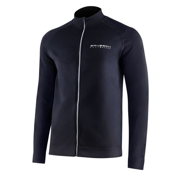 Termisk tröja för män Brubeck ATHLETIC Blå-denim, Mörkblå-marinblå, Svart Svart S