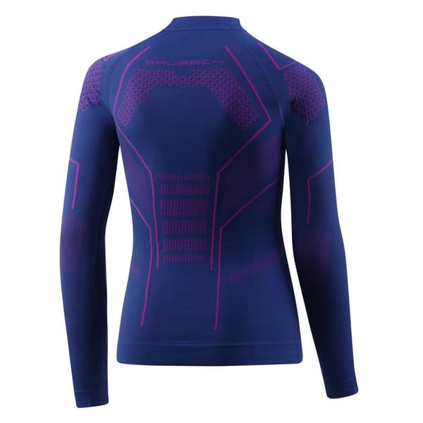Långärmad T-shirt Brubeck för barn THERMO JUNIOR Termisk Sweatshirt Denim-lila, Marinblå-blå, Svart-fuchsia, Svart-grafit