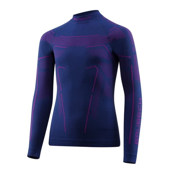 Långärmad T-shirt Brubeck för barn THERMO JUNIOR Termisk Sweatshirt Denim-lila, Marinblå-blå, Svart-fuchsia, Svart-grafit Denim-lila 152/158