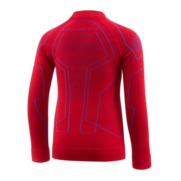 Långärmad T-shirt för barn Brubeck THERMO Kids Termisk Sweatshirt Röd-blå, Fuchsia-grå, Grafit-blå, Blå-mörkblå