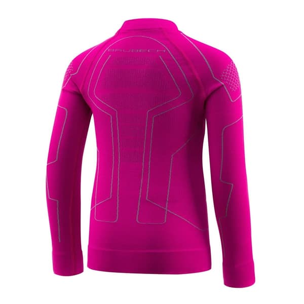 Långärmad T-shirt för barn Brubeck THERMO Kids Termisk Sweatshirt Röd-blå, Fuchsia-grå, Grafit-blå, Blå-mörkblå