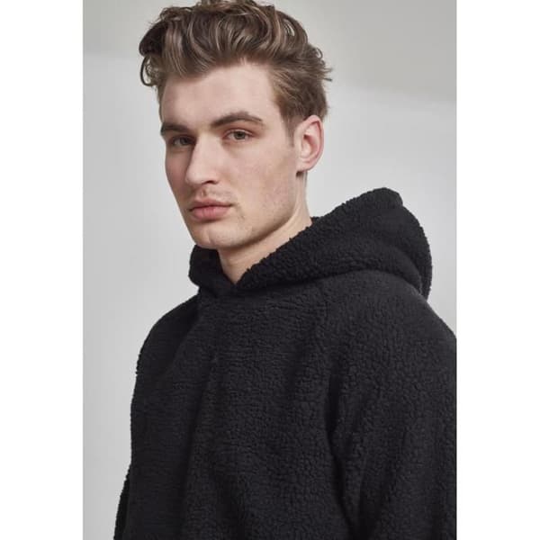 Huvtröja - Urban Classic - Sherpa - Beige - Långärmad - 100% Polyester