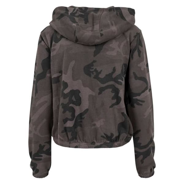 Hoodie - Urban Classics - Rosa kamouflage - Långa ärmar - Bomull - Kort